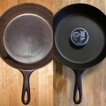Large Block Logo Griswold 701 #7 Skillet with Heat Ring